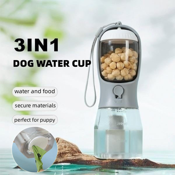 GoPet Hydration Cup – 3-in-1 Portable Pet Bottle