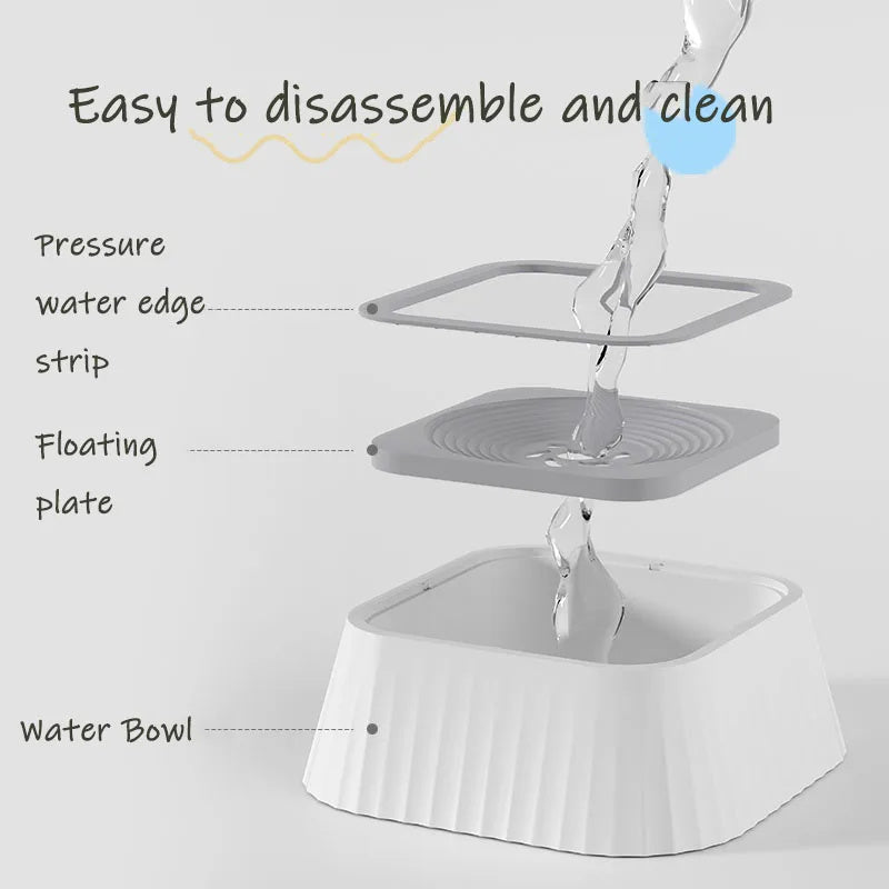 Anti-Spill Floating Dog & Cat Bowl