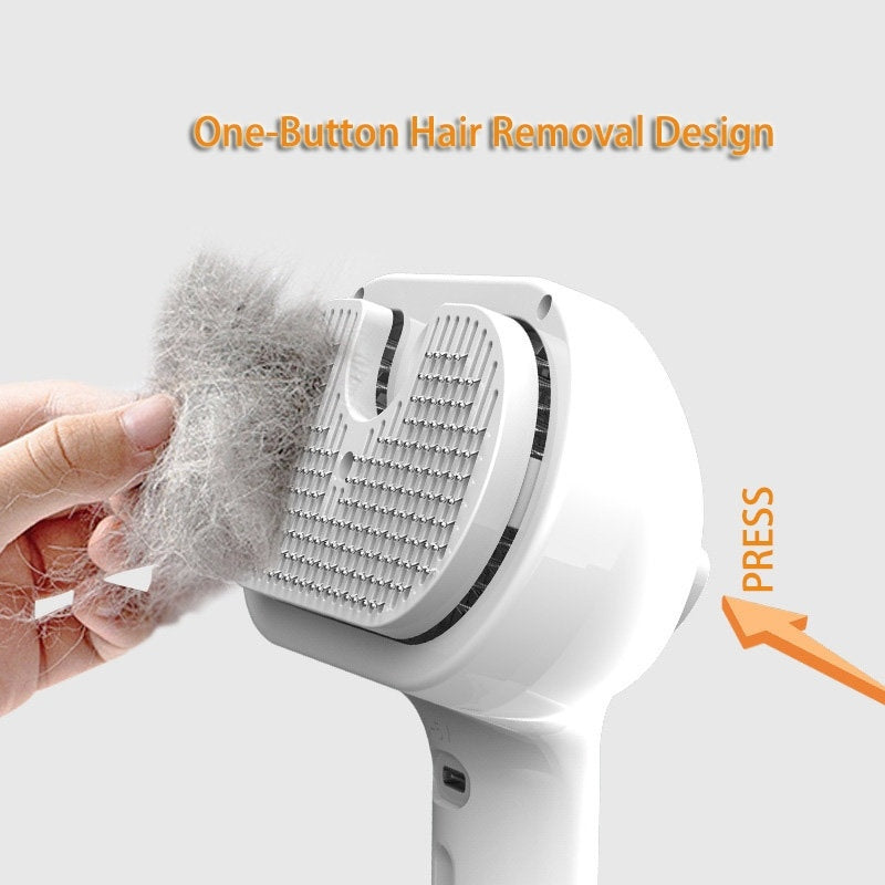Self-Cleaning Pet Hair Brush and Comb