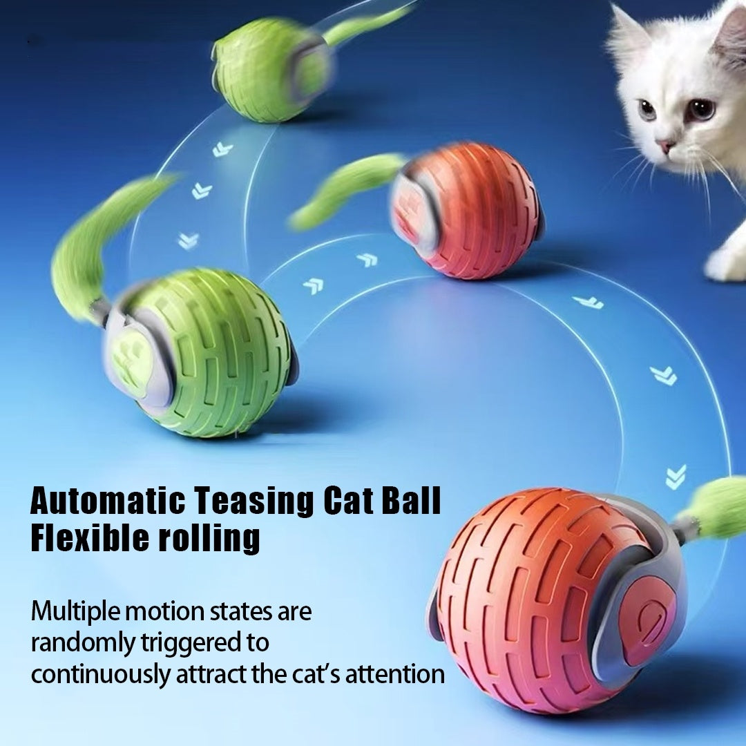 Interactive Rolling Cat Toy Ball – Electric & Fun