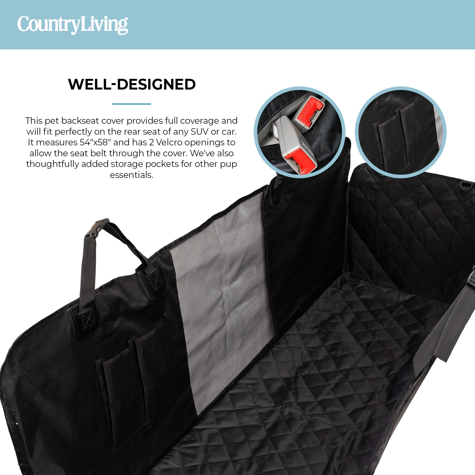 Pet-Friendly Backseat Hammock Cover