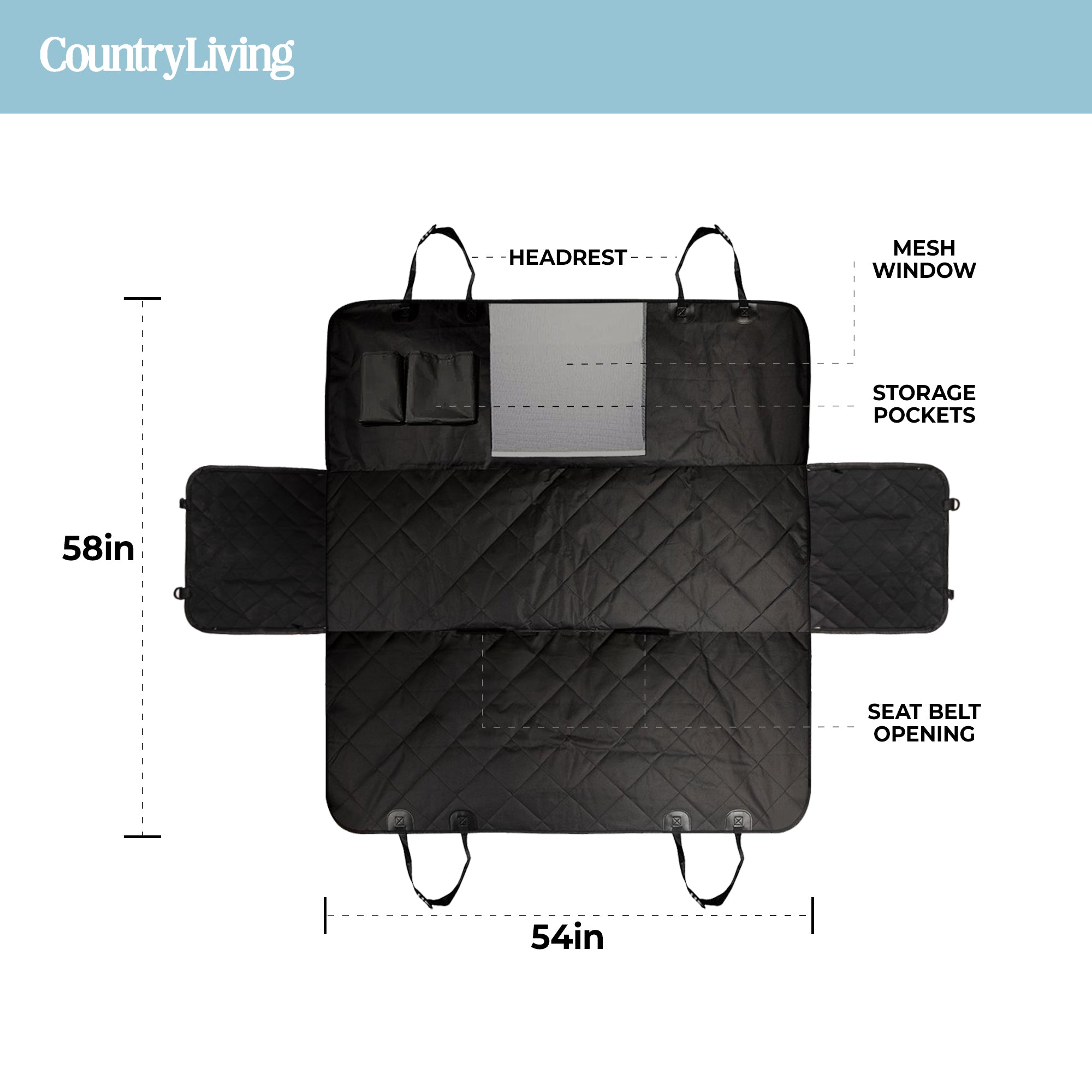 Pet-Friendly Backseat Hammock Cover