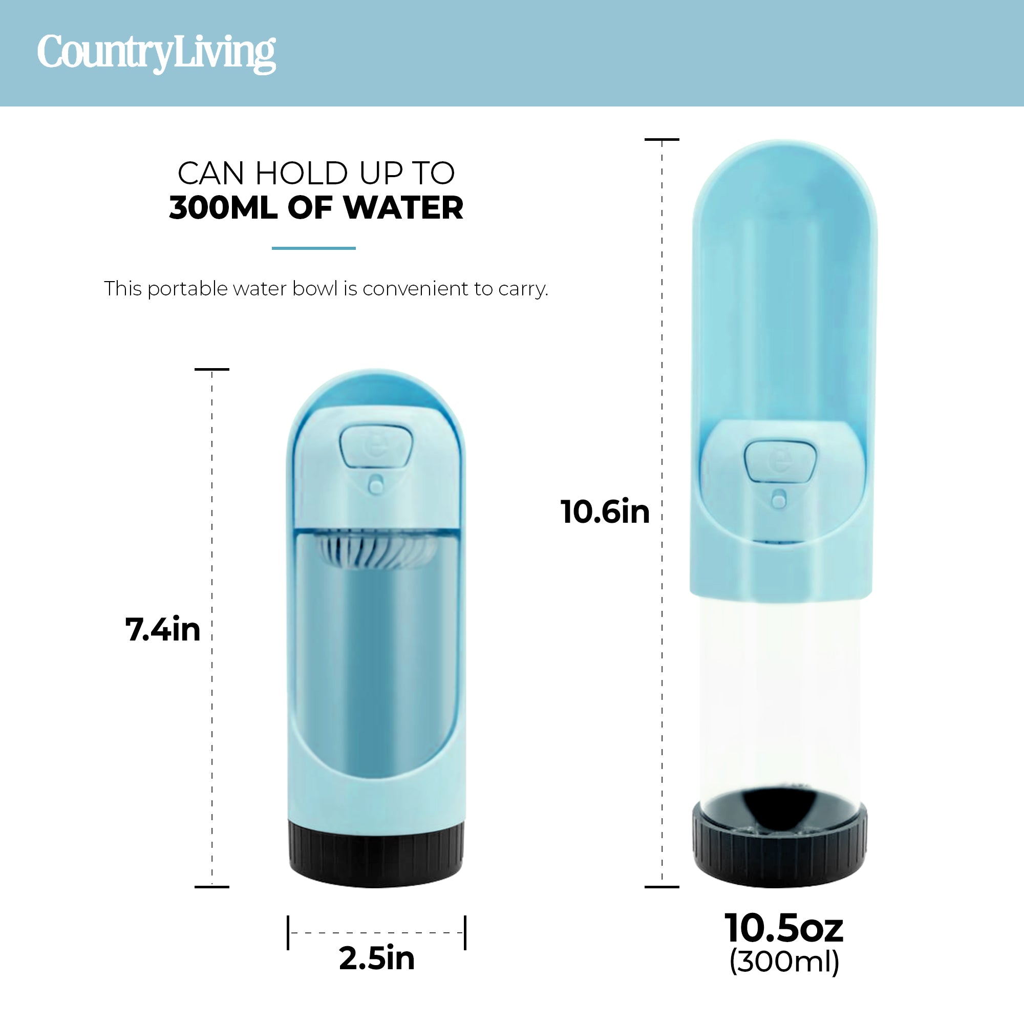 Water Bottle with Charcoal Filter