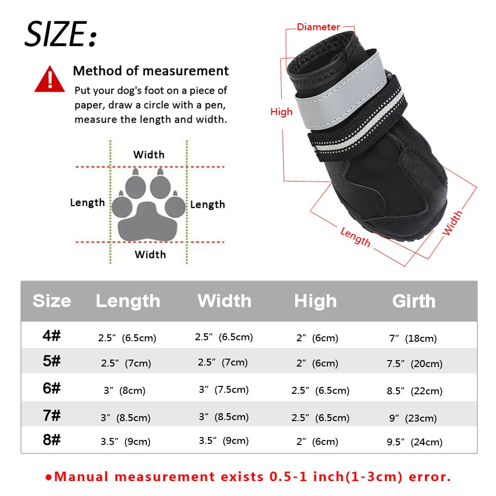 Reflective Dog Boots