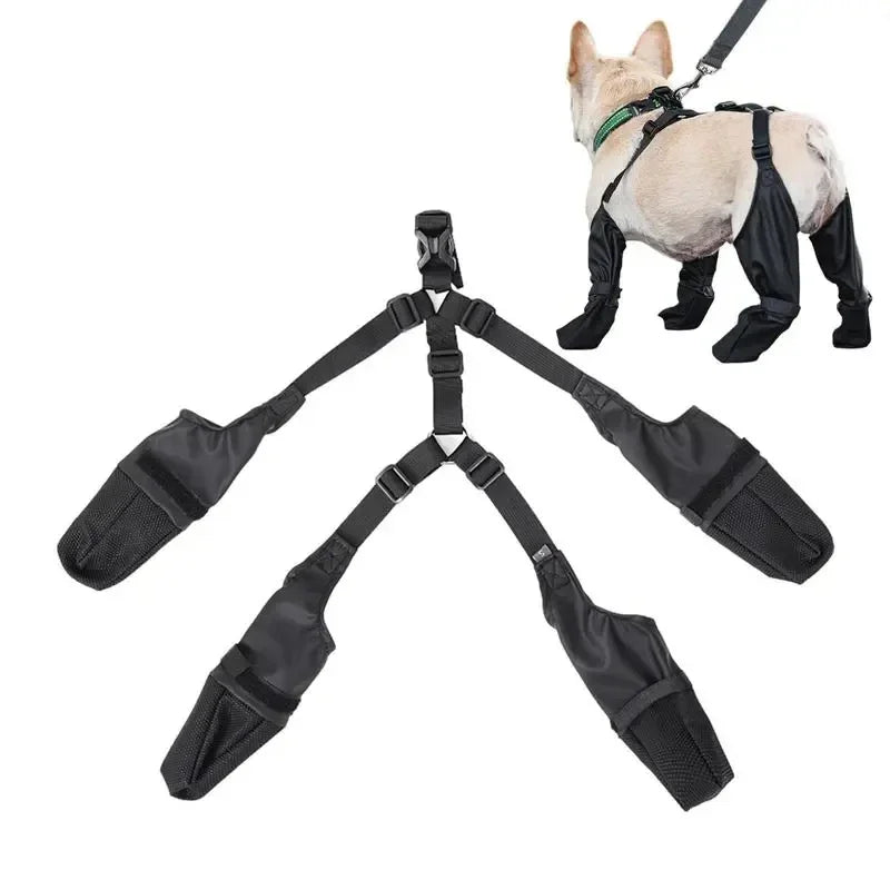 Adjustable Waterproof Dog Shoes – Non-Slip Protective Boots