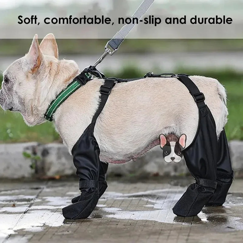 Adjustable Waterproof Dog Shoes – Non-Slip Protective Boots