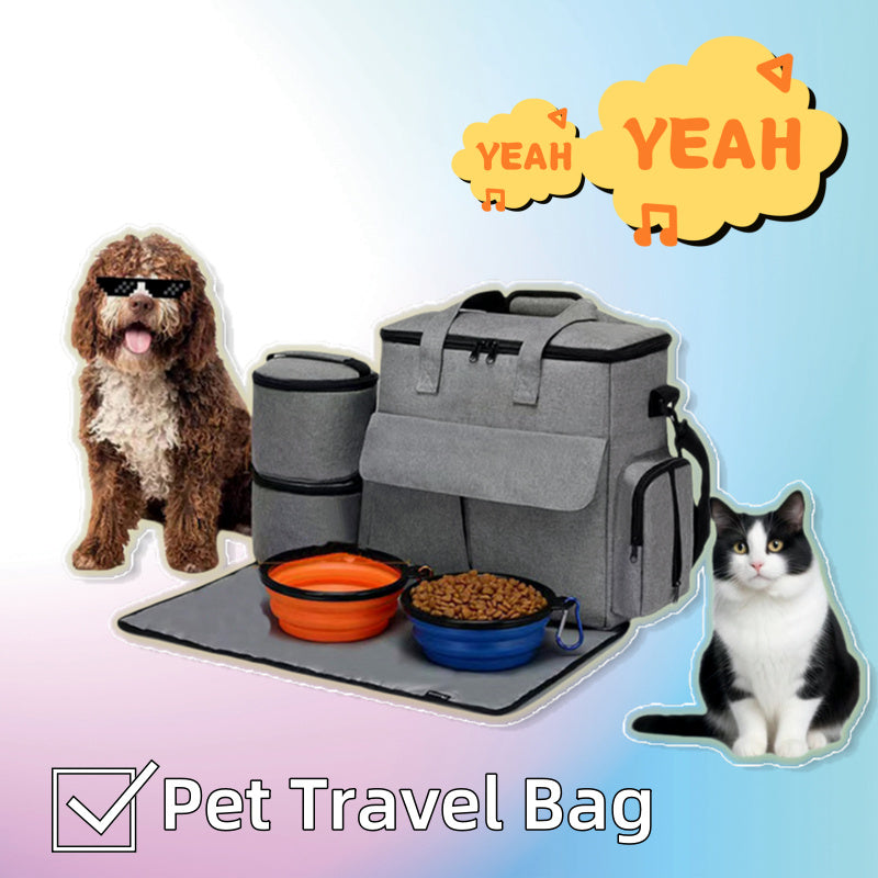Convenient Large-Capacity Dog Travel Bag Kit
