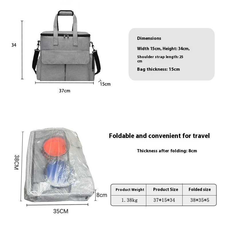 Convenient Large-Capacity Dog Travel Bag Kit