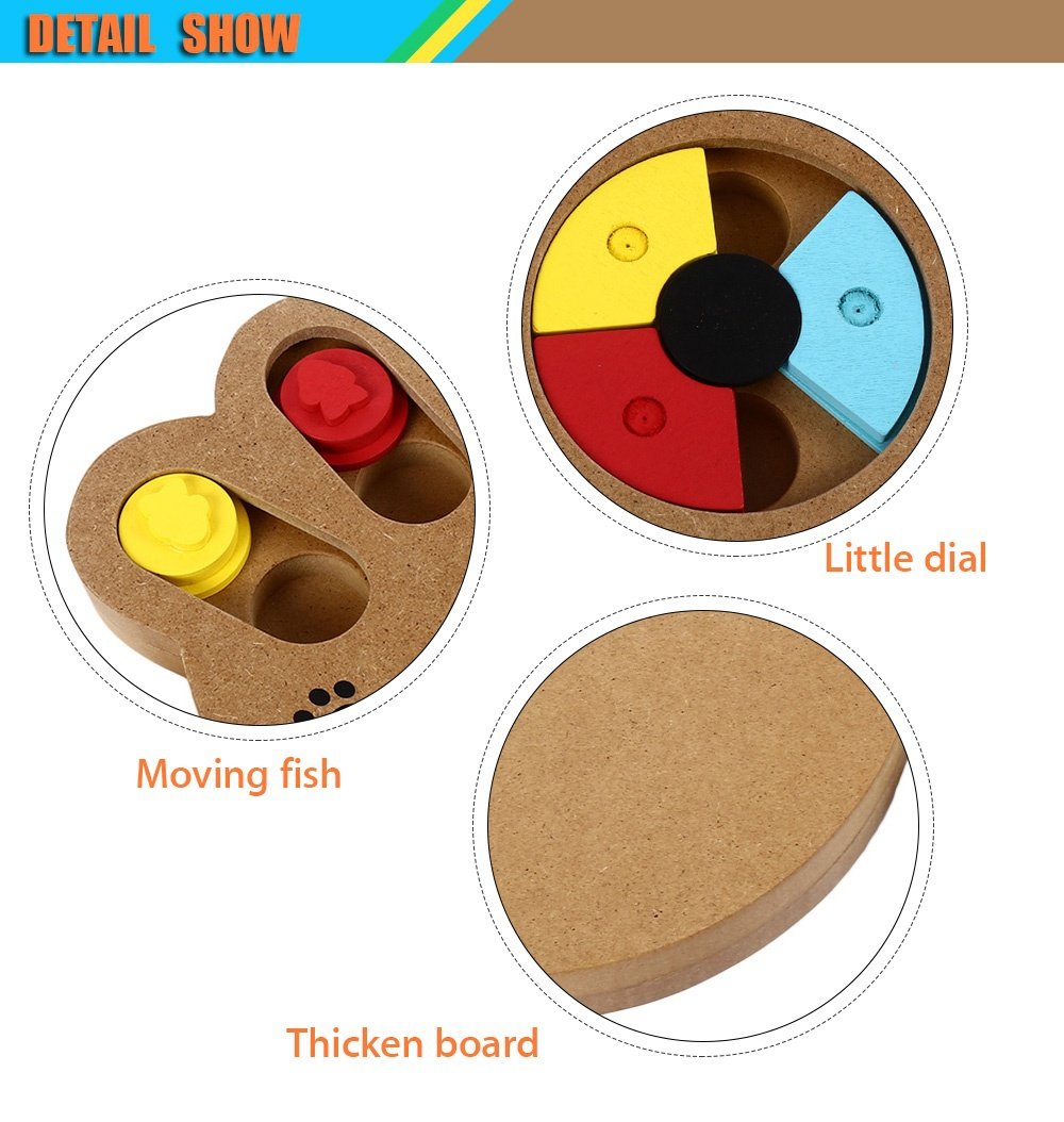 Wooden Paw-Shaped Treat Toy – Fun & Interactive Pet Training