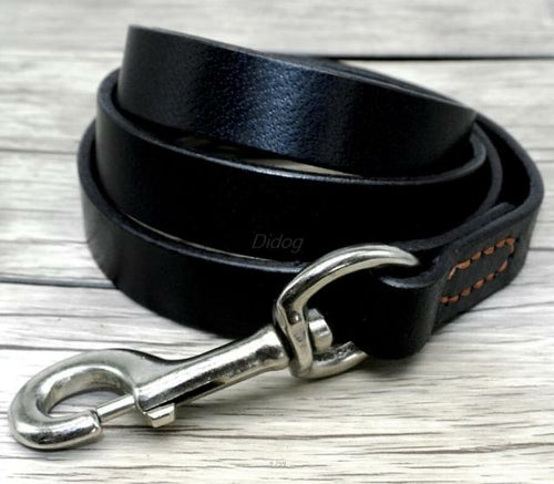 Leather Dog Collar & Leash